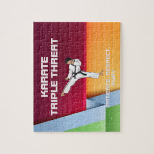 Quebra-cabeça Slogan SUPERIOR do karaté