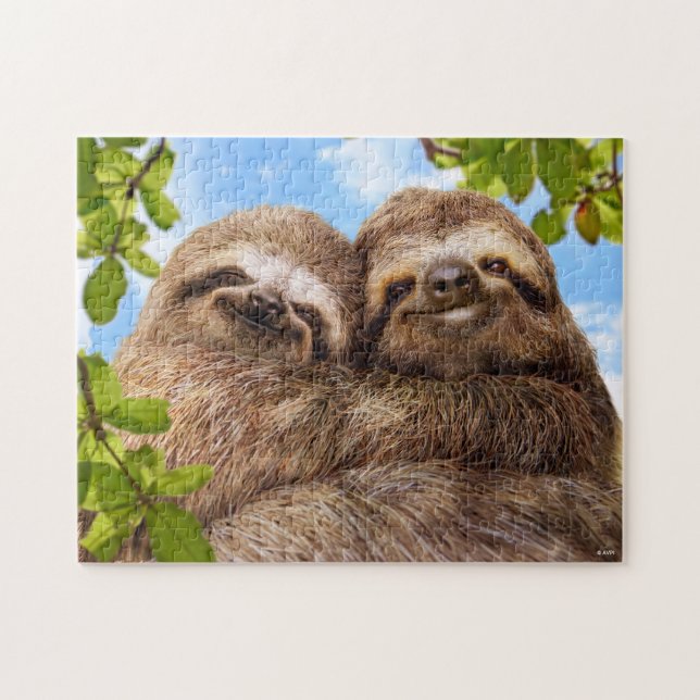 Quebra-cabeça Sloth Couple (Horizontal)