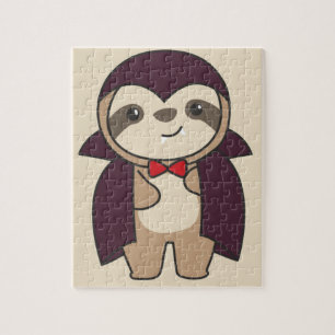 Quebra-cabeça Sloth Halloween Vampiro do Diabo Bonito Costume Ji