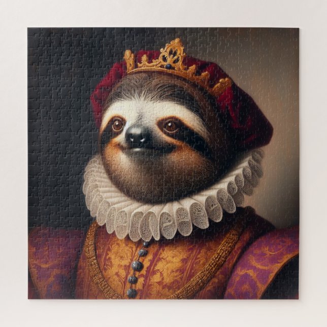 Quebra-cabeça Sloth Renaissance King (Vertical)