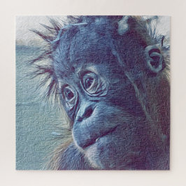 Quebra-cabeça smartmix animal- orang baby