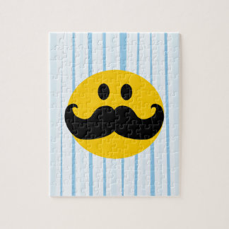 Quebra-cabeça Smiley do bigode
