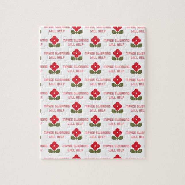 Quebra-cabeça Snarky Rude Cross Stitch Engraçado Humor Irreveren (Vertical)