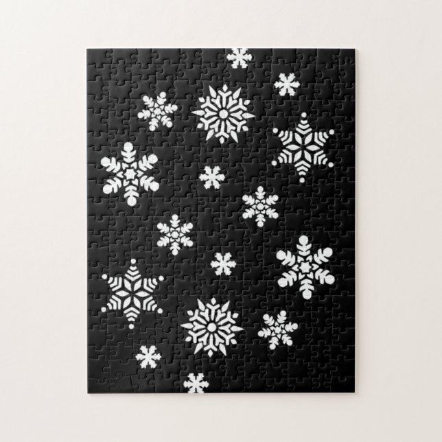 QUEBRA-CABEÇA SNOWFLAKES DO INVERNO (Vertical)