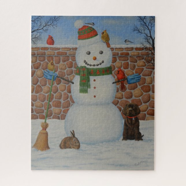 Quebra-cabeça Snowman (Vertical)