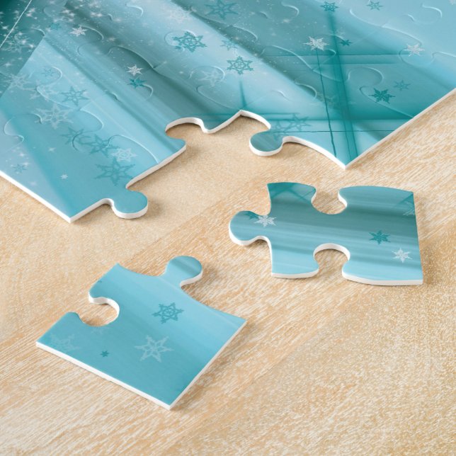 Quebra-cabeça Snowmobiling no Rev gelado das fugas (Lateral)