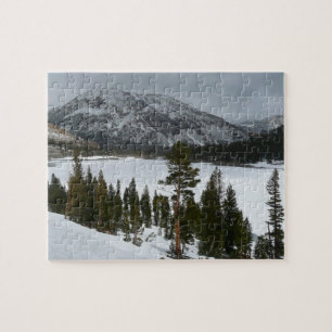 Quebra-cabeça Snowy Ellery Lake California Fotografia de inverno