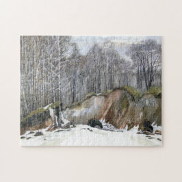 Quebra-cabeça Snowy ravine