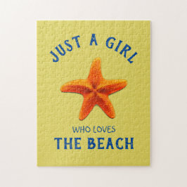 Quebra-cabeça Só uma garota que ama a praia