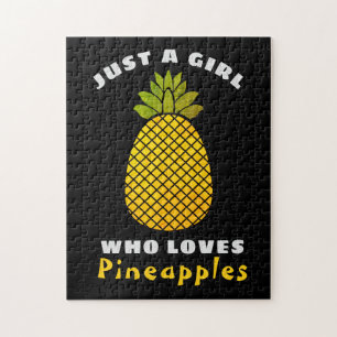 Quebra-cabeça Só uma garota que ama abacaxi