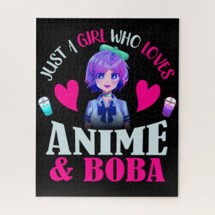 Quebra-cabeça Só uma garota que ama anime e Boba