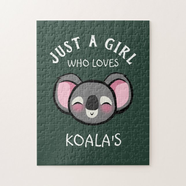Quebra-cabeça Só uma garota que ama o Koala (Vertical)