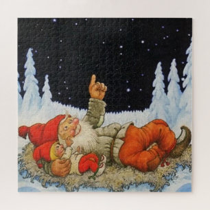 Quebra-cabeça “Sob as Estrelas” Gnomos por Jenny Nystrom