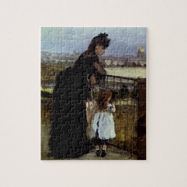 Quebra-cabeça Sobre a sacada de Berthe Morisot (Vertical)