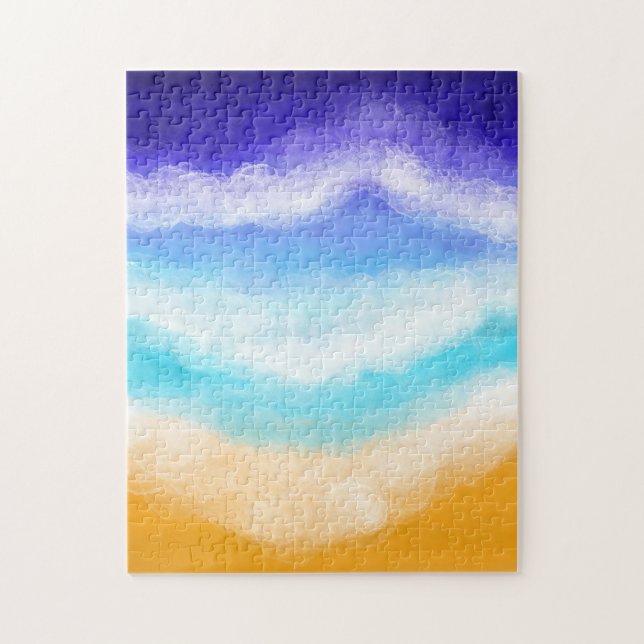 Quebra-cabeça Sobretudo as ondas azuis e lacrimogêneas em Sandy  (Vertical)