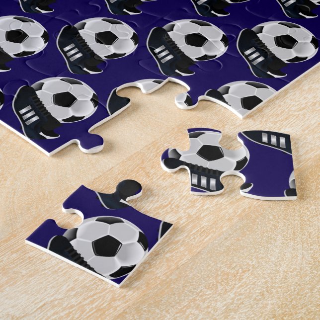 Quebra-cabeça Soccer Jigsaw Puzzle Dark Blue (Lateral)