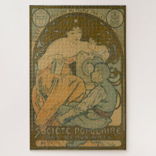 Quebra-cabeça Société Populaire Des Beaux-Arts - Alphonse Mucha