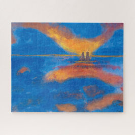 Quebra-cabeça Sol no mar | Emil Nolde |