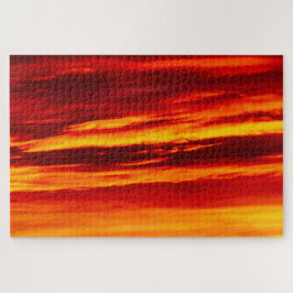 Quebra-cabeça Sol vermelho brilhante