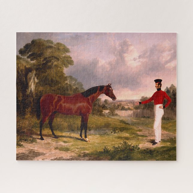 Quebra-cabeça Soldado com Cavalo de Oficial (Horizontal)