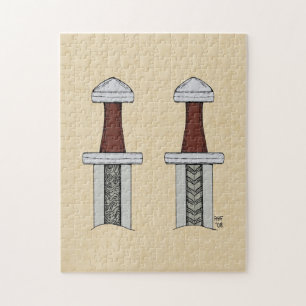 Quebra-cabeça Soldadura de padrão de espada em Viking