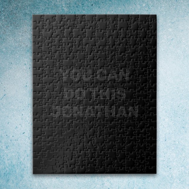 Quebra-cabeça Solid Black Puzzle with You Can Do This (Name) (Criador carregado)