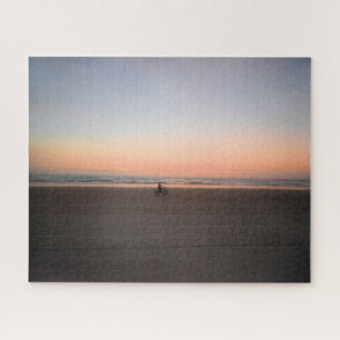Quebra-cabeça Solitário Sunrise Bike Ride on the Beach - 16x20