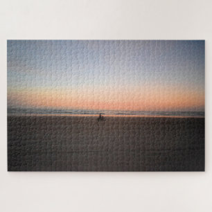 Quebra-cabeça Solitário Sunrise Bike Ride on the Beach - 20x30
