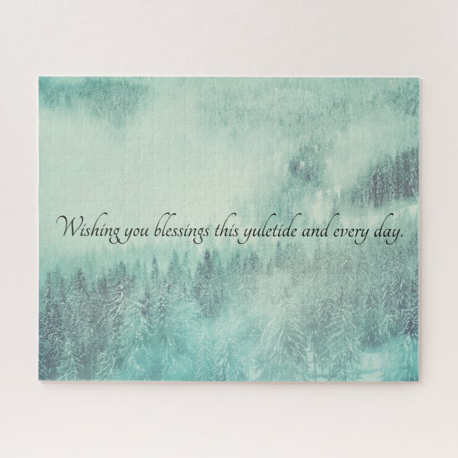 Quebra-cabeça Solstício de inverno na Floresta Verde de Natal (Horizontal)