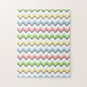 Quebra-cabeça Sombra Pastel da Chevron-Gota por Shirley Taylor