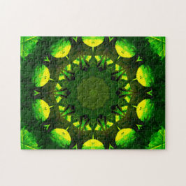Quebra-cabeça Sombras de Verde | Mandala Art