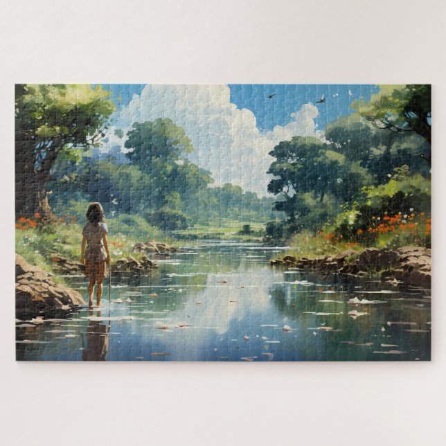 Quebra-cabeça Sonhando com o mundo além (Horizontal)