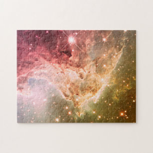 Quebra-cabeça Sonho Cor-de-rosa Ombre Laranja Linda Nebulosa