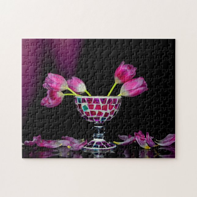 Quebra-cabeça Sonho de Flor Rosa (Horizontal)