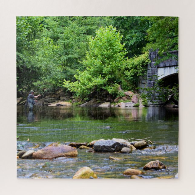 Quebra-cabeça Sonho do Dia da Pesca de Voo - 20x20 (Vertical)