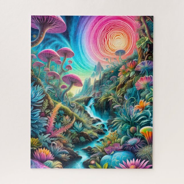 Quebra-cabeça Sonho Psicodélico Encantado (Vertical)