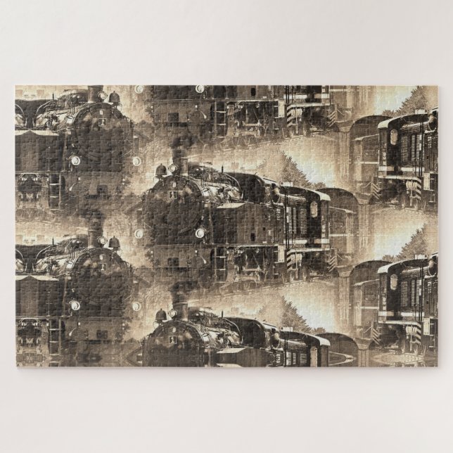 Quebra-cabeça Sonhos a vapor - Motor ferroviário (Horizontal)