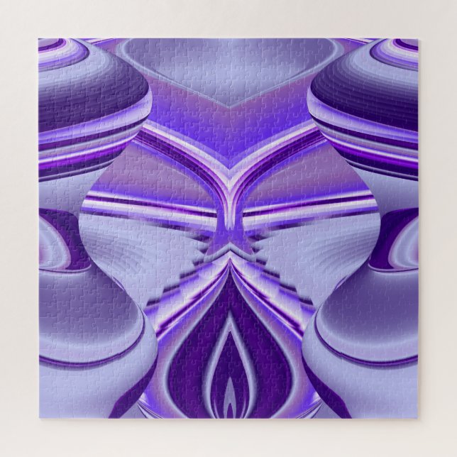 Quebra-cabeça Sonhos de Arco-íris de Flor Roxa (Vertical)