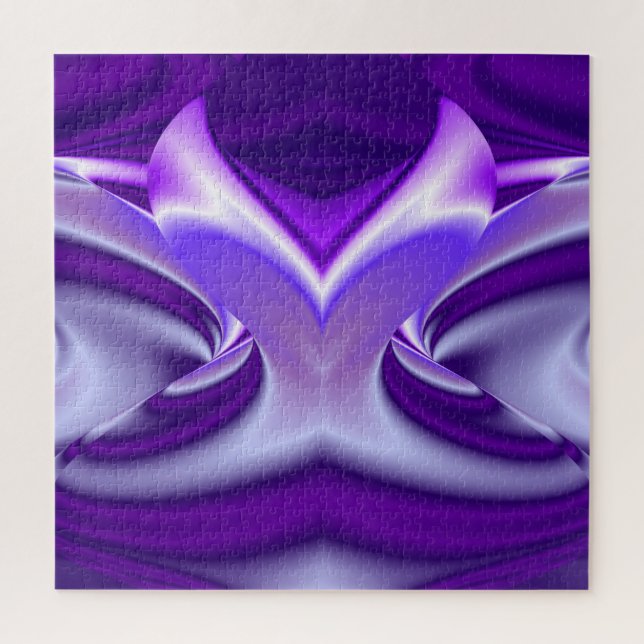 Quebra-cabeça Sonhos de Arco-Íris de Flor Roxo (Vertical)
