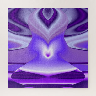 Quebra-cabeça Sonhos de Arco-Íris de Flor Roxo