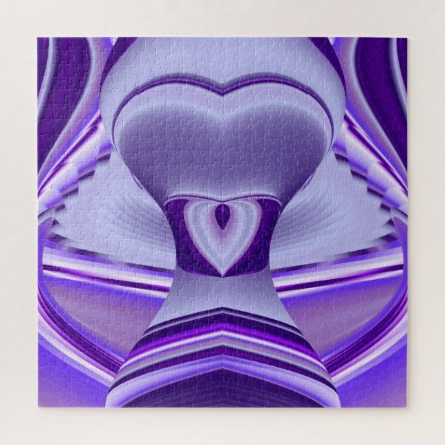 Quebra-cabeça Sonhos de Arco-Íris de Flor Roxo (Vertical)