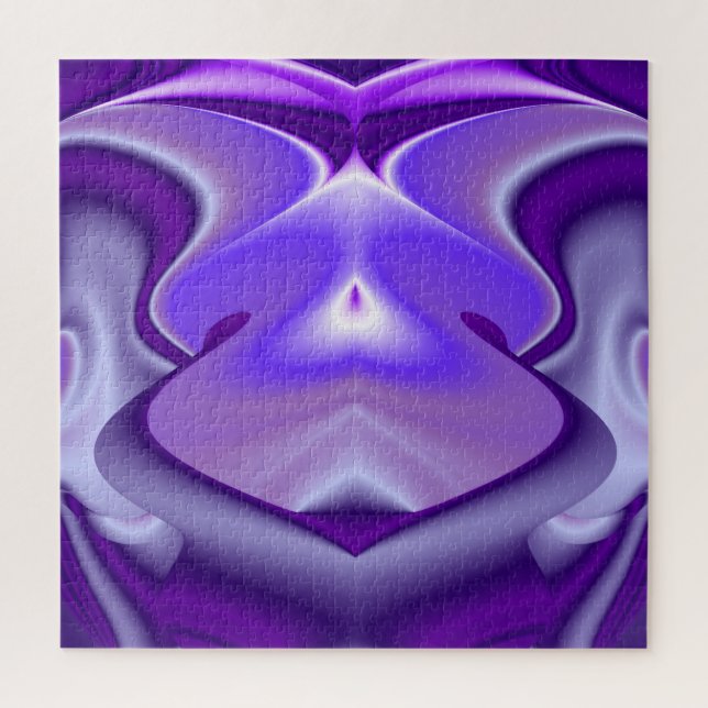 Quebra-cabeça Sonhos de Arco-Íris de Flor Roxo (Vertical)