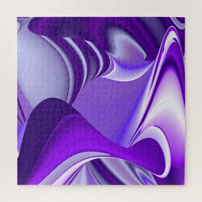 Quebra-cabeça Sonhos de Arco-Íris de Flor Roxo (Vertical)