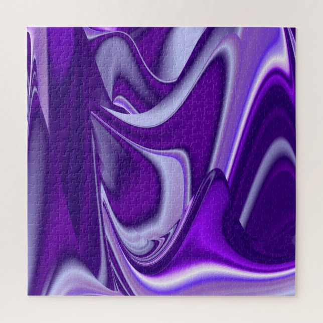 Quebra-cabeça Sonhos de Arco-Íris de Flor Roxo (Vertical)