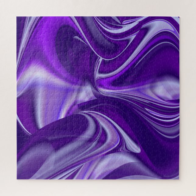Quebra-cabeça Sonhos de Arco-Íris de Flor Roxo (Vertical)