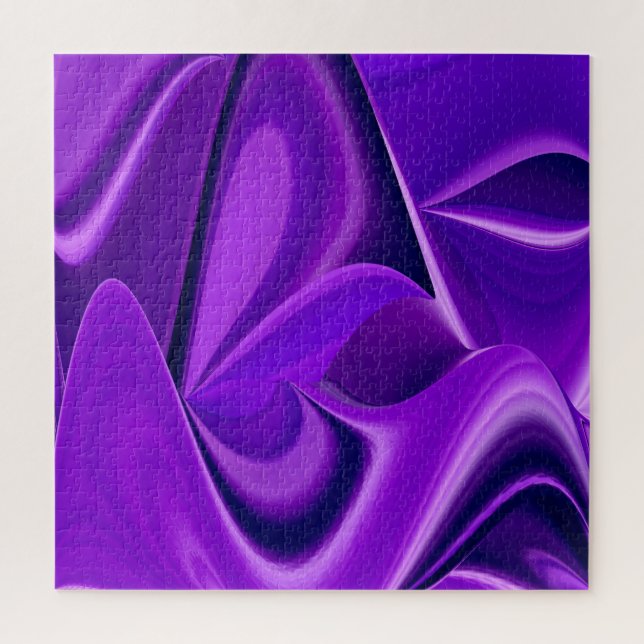 Quebra-cabeça Sonhos de Arco-Íris de Flor Roxo (Vertical)