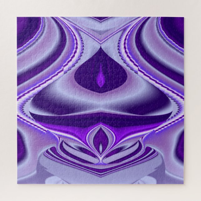 Quebra-cabeça Sonhos de Arco-Íris de Flor Roxo (Vertical)