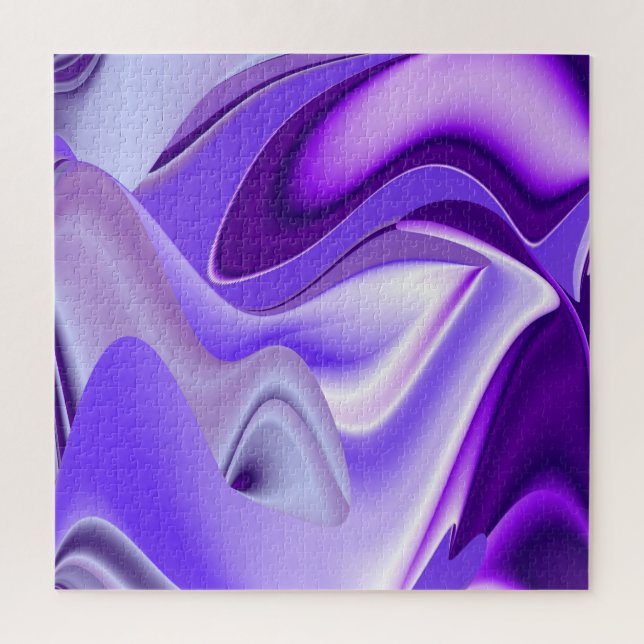 Quebra-cabeça Sonhos de Arco-Íris de Flor Roxo (Vertical)
