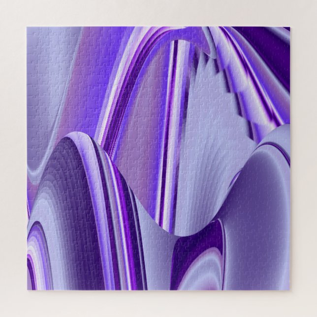 Quebra-cabeça Sonhos de Arco-Íris de Flor Roxo (Vertical)