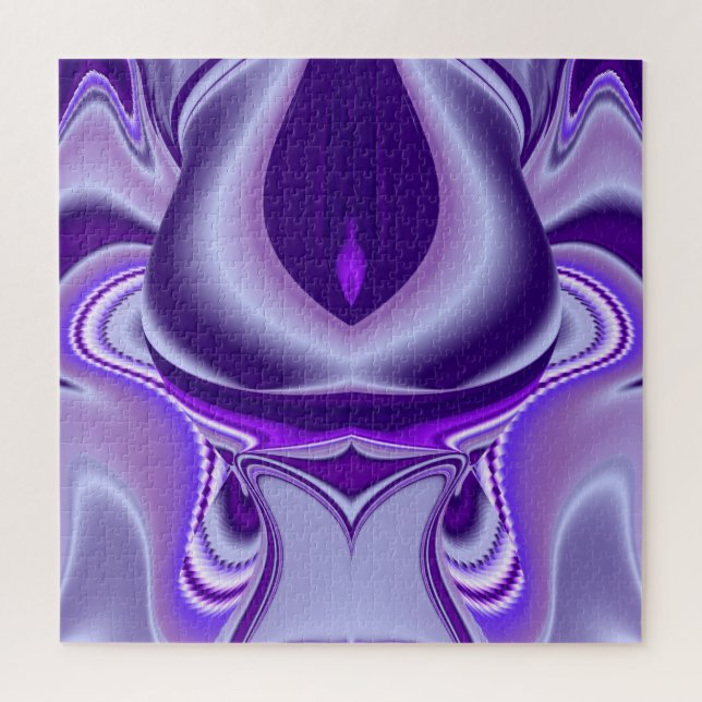 Quebra-cabeça Sonhos de Arco-Íris de Flor Roxo (Vertical)